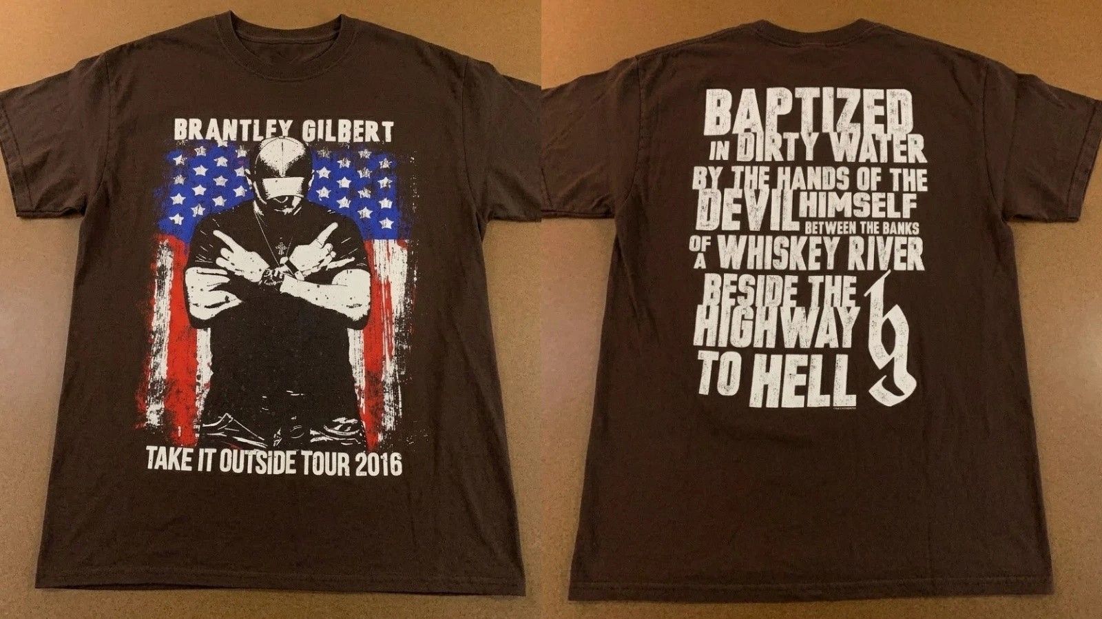 Concert 2016 Take It Outside Brantley Gilbert T-shirt S to 5XL TU601 gallery