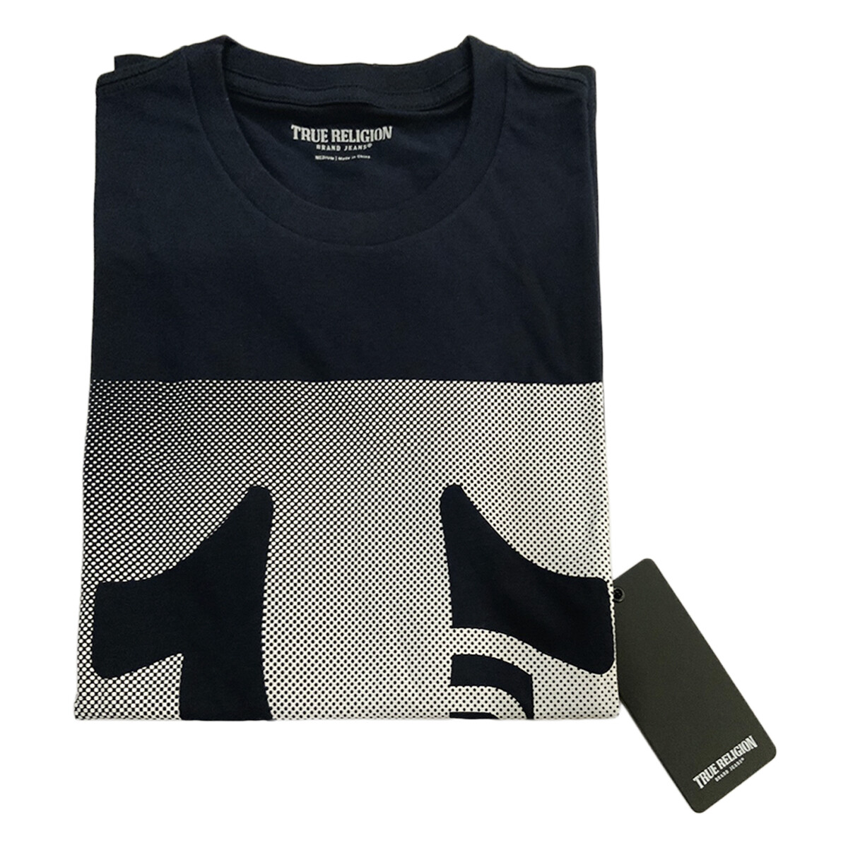 MSRP $59.99 NWT TRUE RELIGION MEN'S NAVY CREW NECK SHORT SLEEVE T-SHIRT SIZE L gallery