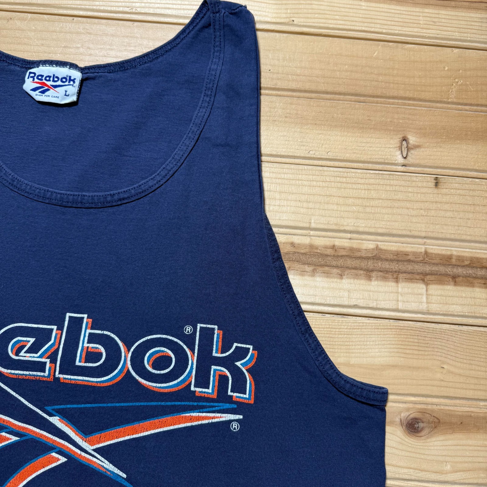 Vintage 90s Reebok Vector Logo Streetwear Graphic Tank Top Men's - Size Large gallery