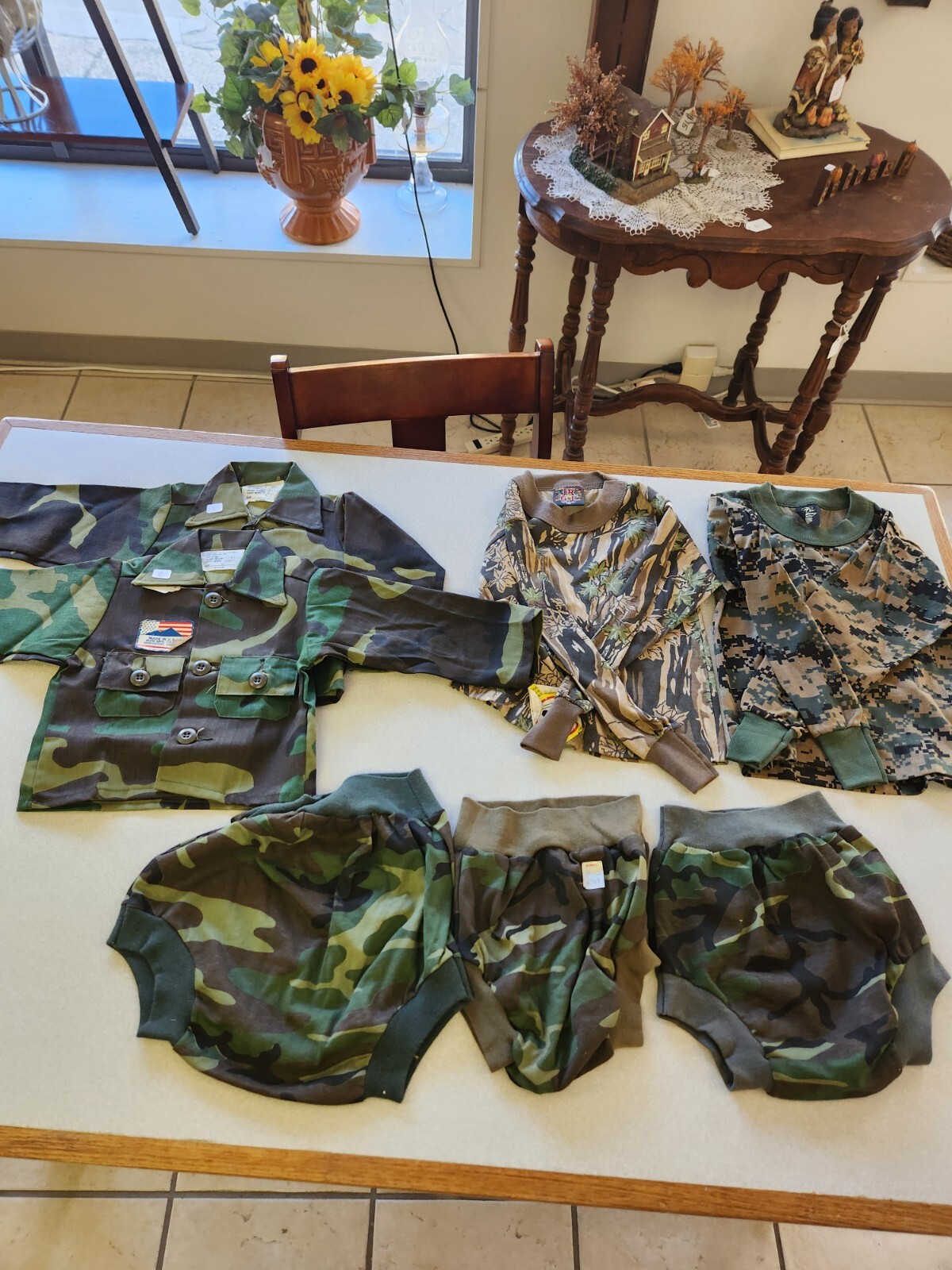 Jr GI clothing lot of 7. See sizes in description gallery