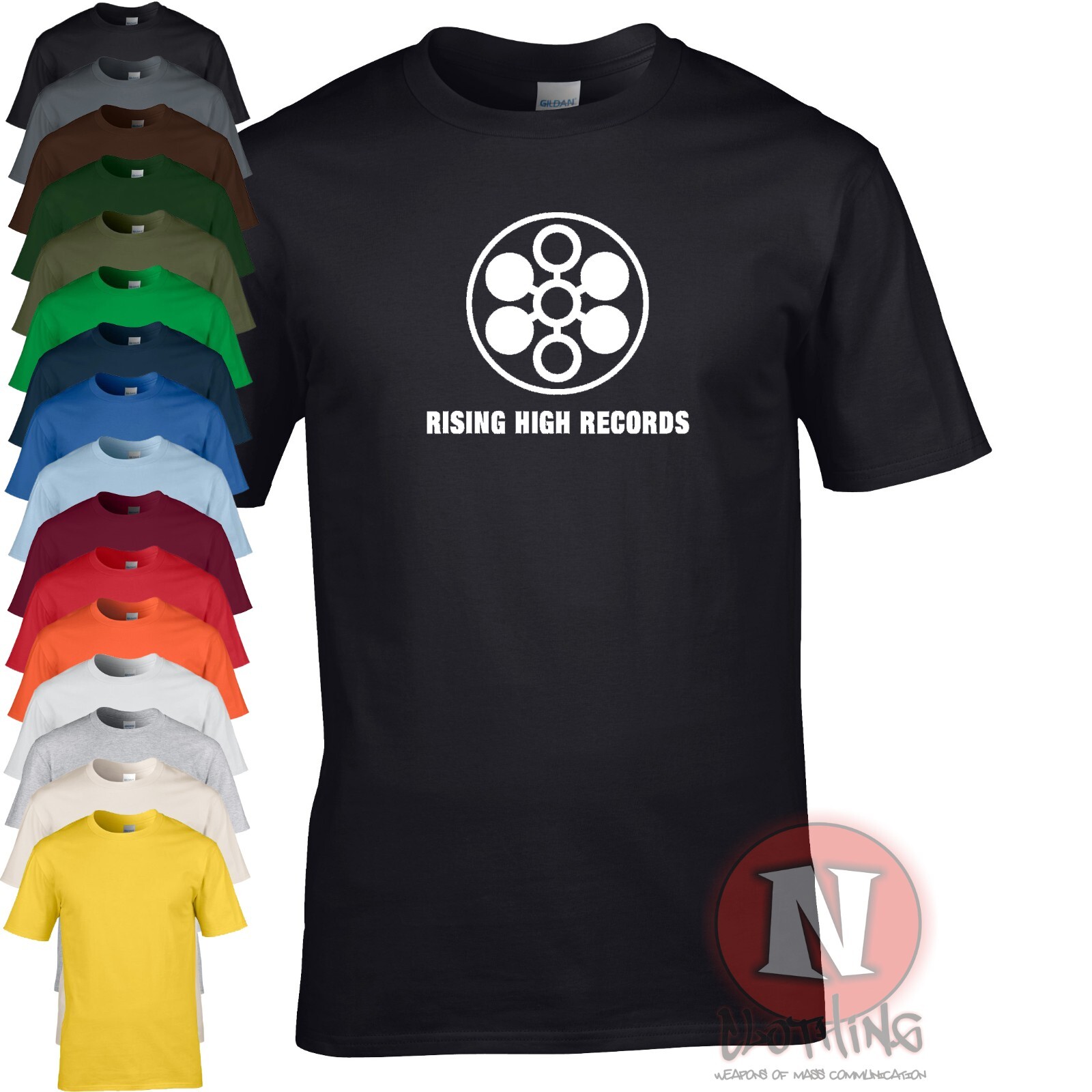 Rising High records t-shirt Trance dance rave music Electronica EDM gallery
