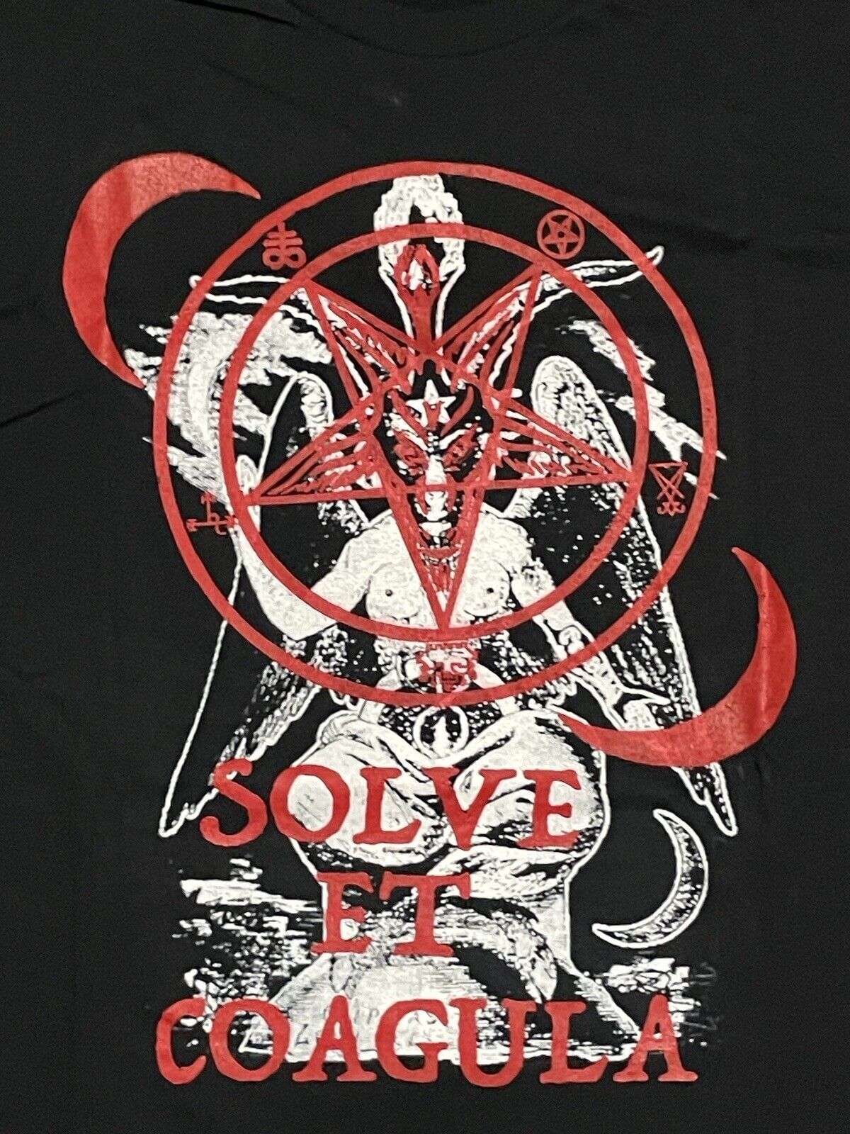 Baphomet Sigil Solve Et Coagula T Shirt S to 2XL Sizes Witches baptism devil gallery