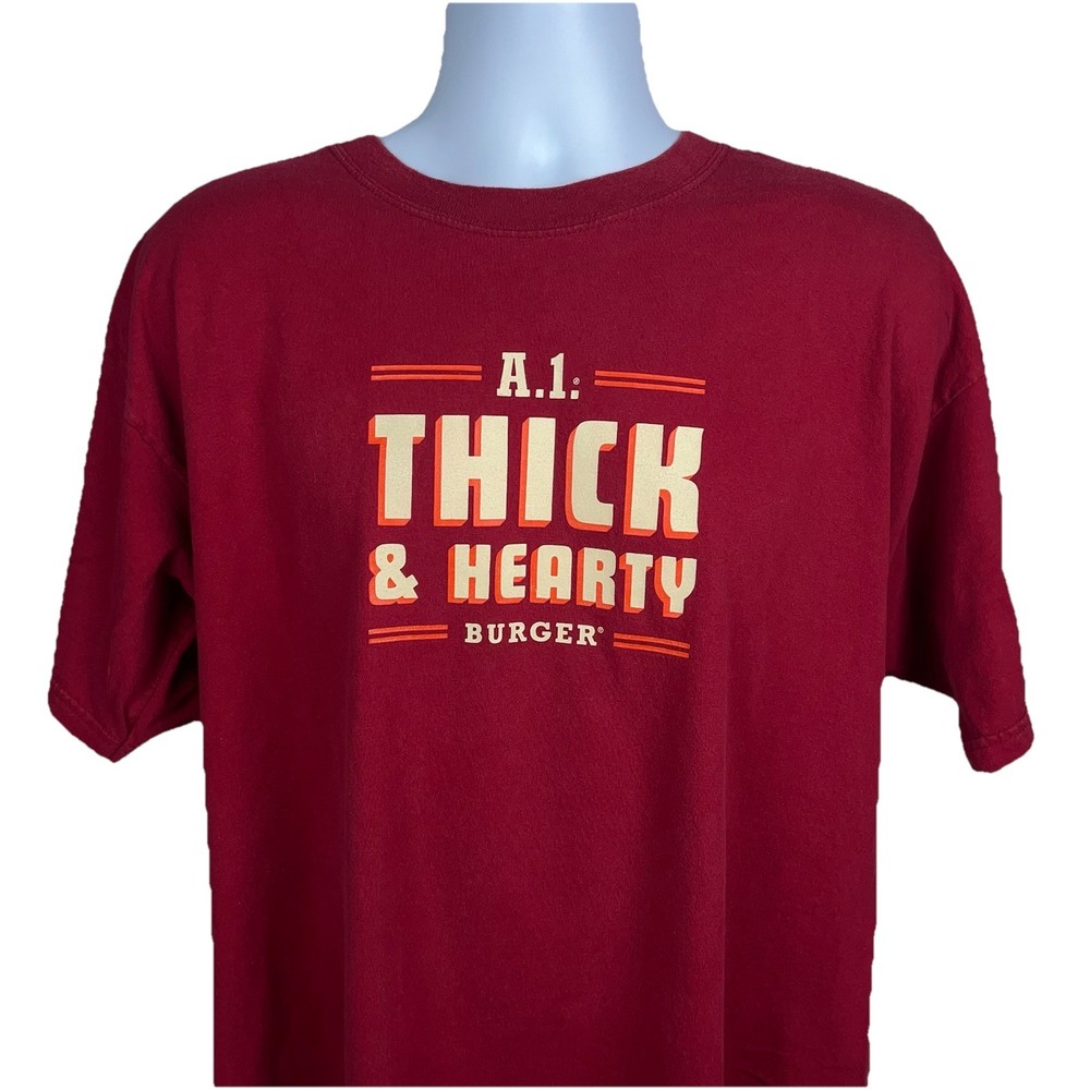 Whataburger A-1 Thick & Hearty Burger Men’s XL T-Shirt Official Employee Shirt