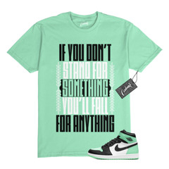 1 Green Glow Mint White Black High T Shirt Match S4S
