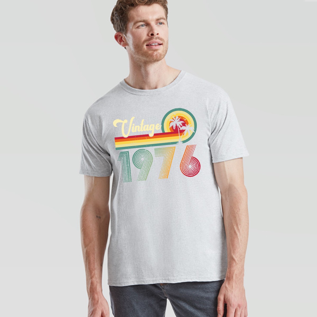 Vintage 1976 50th Birthday Unisex T Shirt Gift Tee For Women Mum Grandpa gallery