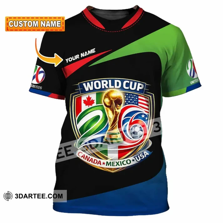 Unisex Shirt - Custom Name Fifa World Cup 2026 3D Shirt VK13607 gallery
