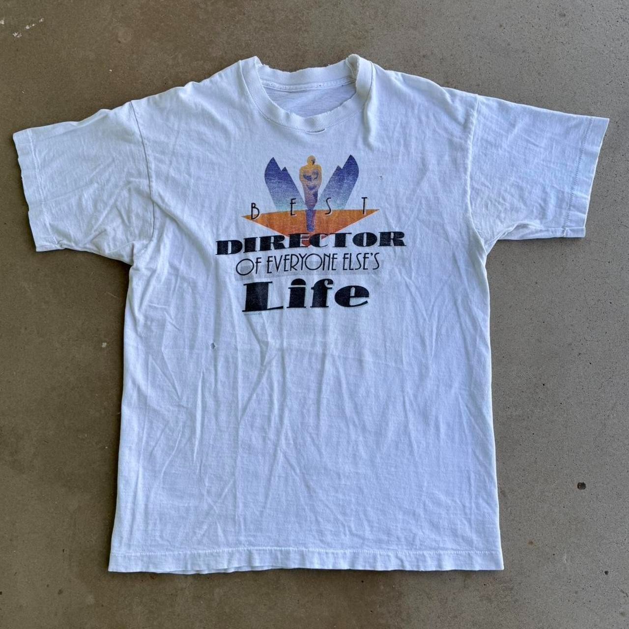 VINTAGE 90s BEST DIRECTOR OF EVERYONE ELSE’S LIFE DISTRESSED SINGLE STITCH TEE