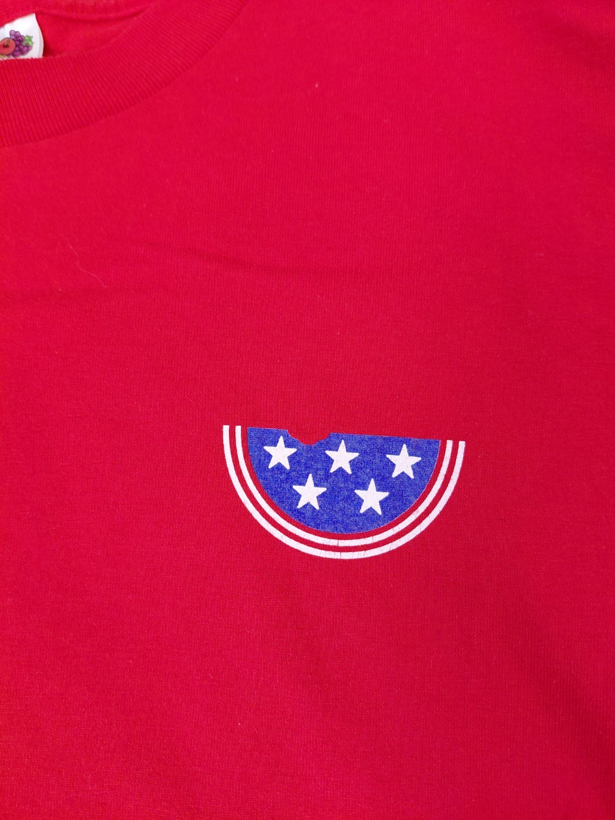 VINTAGE 2004 July 4th Watermelon 5k Race Running Y2K Red T Shirt Sz Large gallery