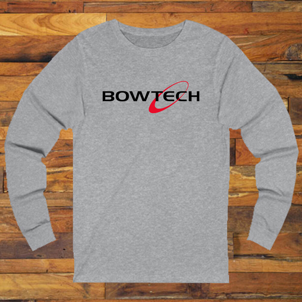 Bowtech Archery Hunting Bows Men’s Long Sleeve Grey T-Shirt S-3XL
