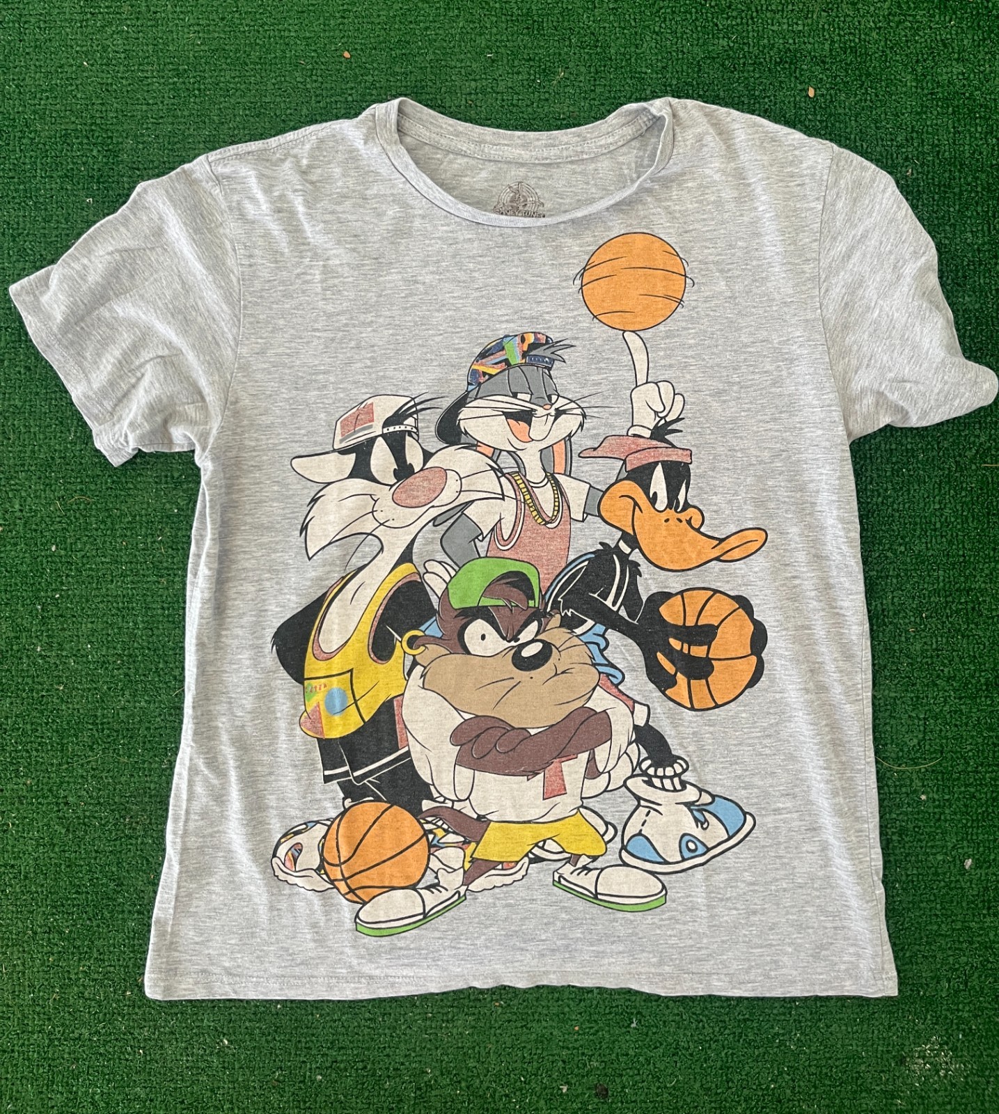 Vintage Looney Tunes squad t shirt 90s Size small gallery
