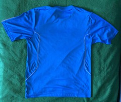Adidas Large Performance Athletic Men’s Shirt UPF 50 Sun Blocking Quick Dry Blue