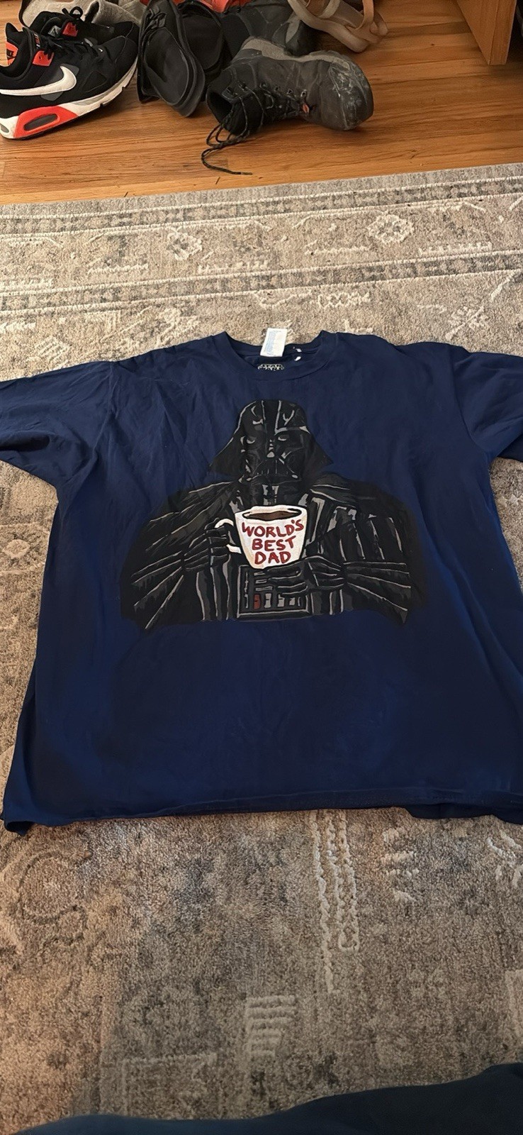 Men's Darth Vader T-Shirt XL Worlds Best Dad coffee mug gallery