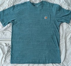 Carhartt Heather Green Large Pocket Tee Shirt Heavyweight Work wear Street Wear