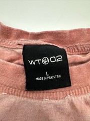 WT02 T-Shirt Men Large Pink Solid…#8919