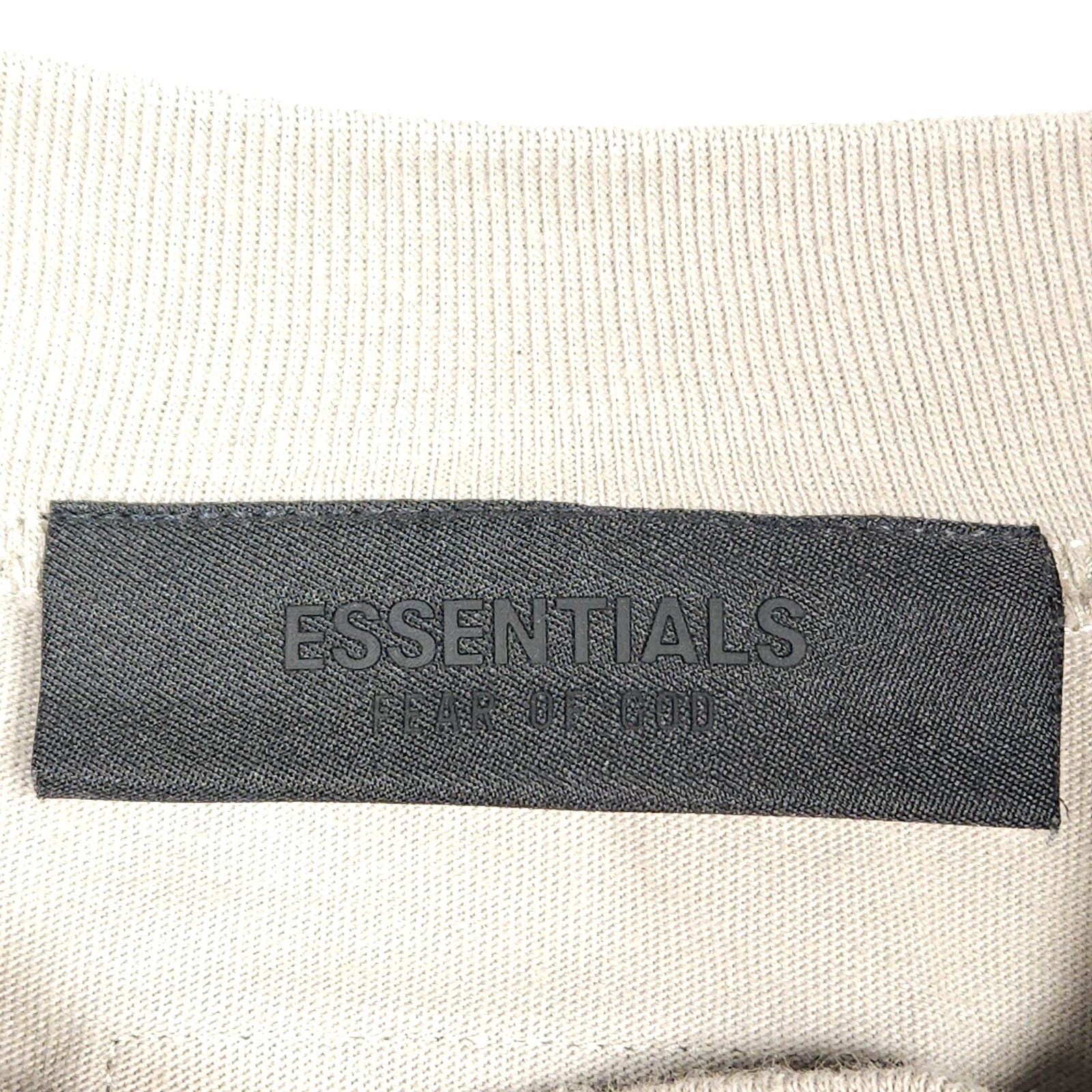 Mens Medium Fear Of God Essentials Crewneck Shirt Beige Oversized Streetwear gallery