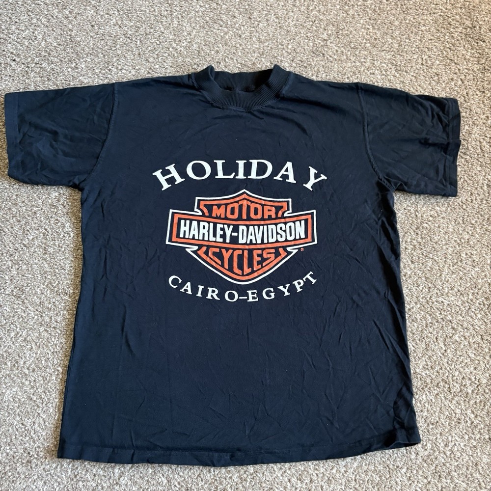 Harley Davidson Motorcycles Cairo Egypt T Shirt Black Size ~Small