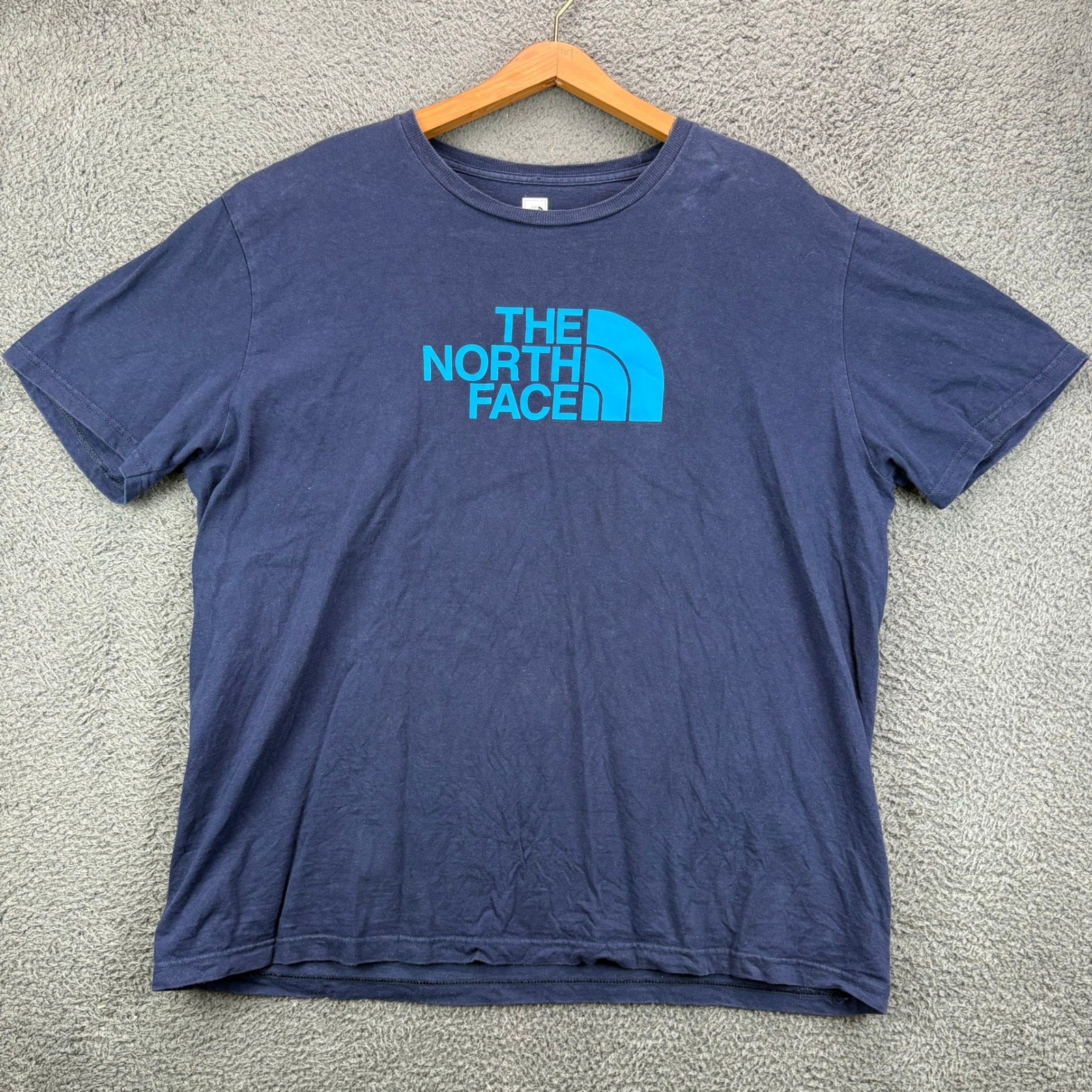 The North Face Mens XL Navy Blue Short Sleeve Graphic Logo T-Shirt NF0A3X6P