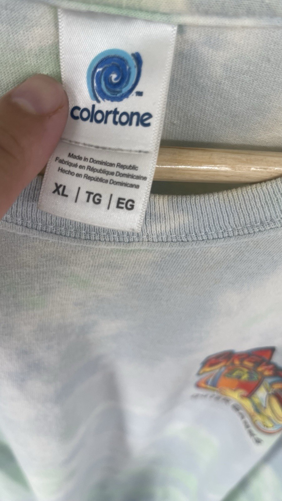 Colortone Brew Thru Outer 2020 OBX Tie-Dye Graphic T-shirt Size XL gallery