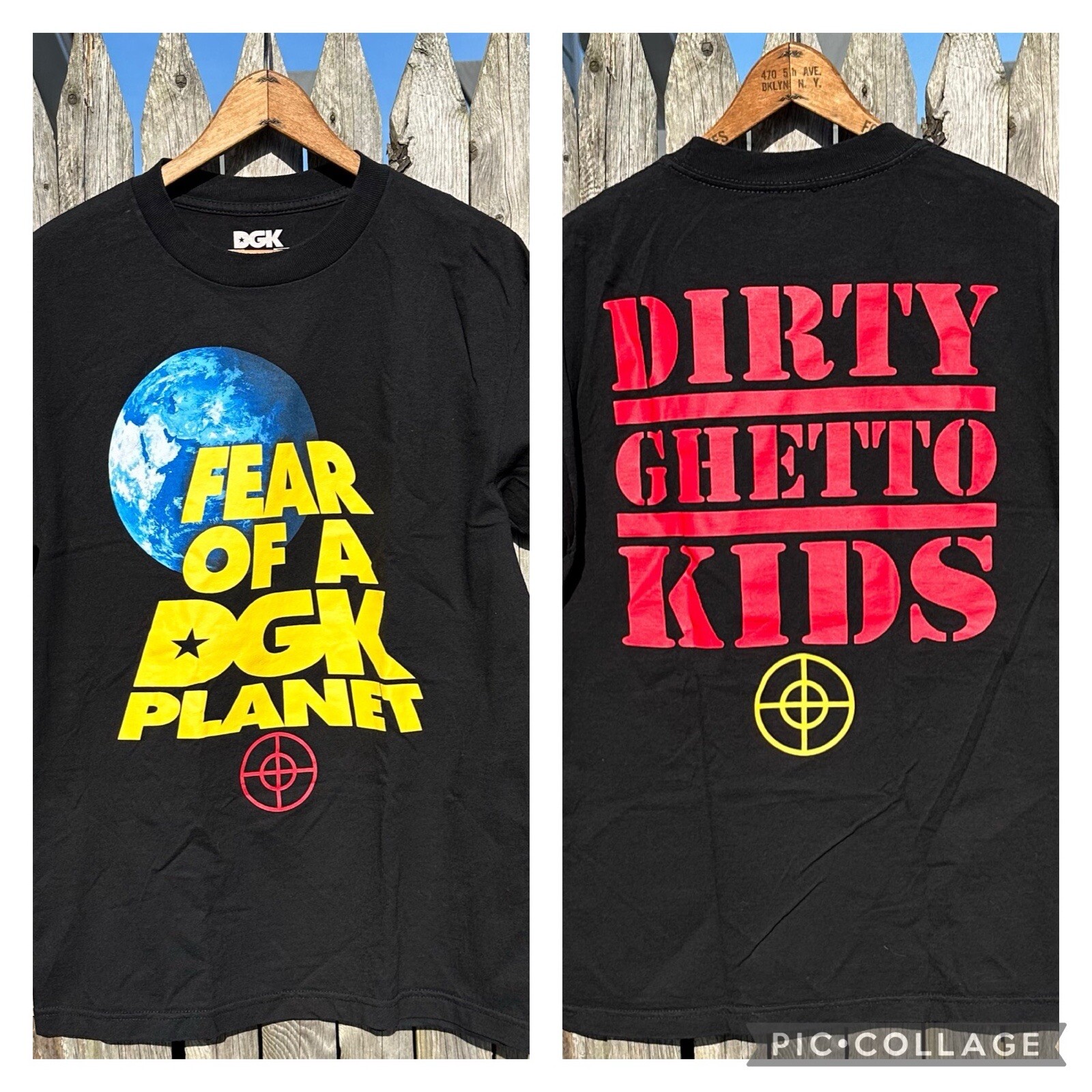 DGK Fear Of A Dirty Planet Tee Mens Medium Public Enemy Style Rap Shirt Ghetto gallery