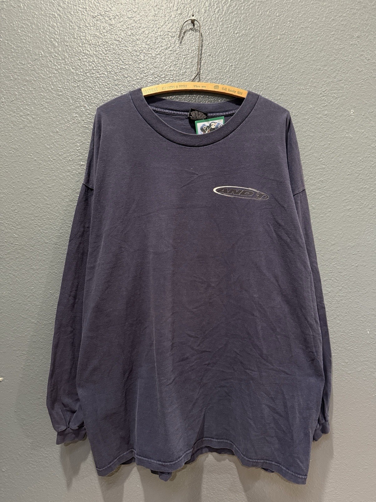 Vintage 90’s And 1 Basketball Men’s Blue Cotton Long Sleeve Shirt XL gallery