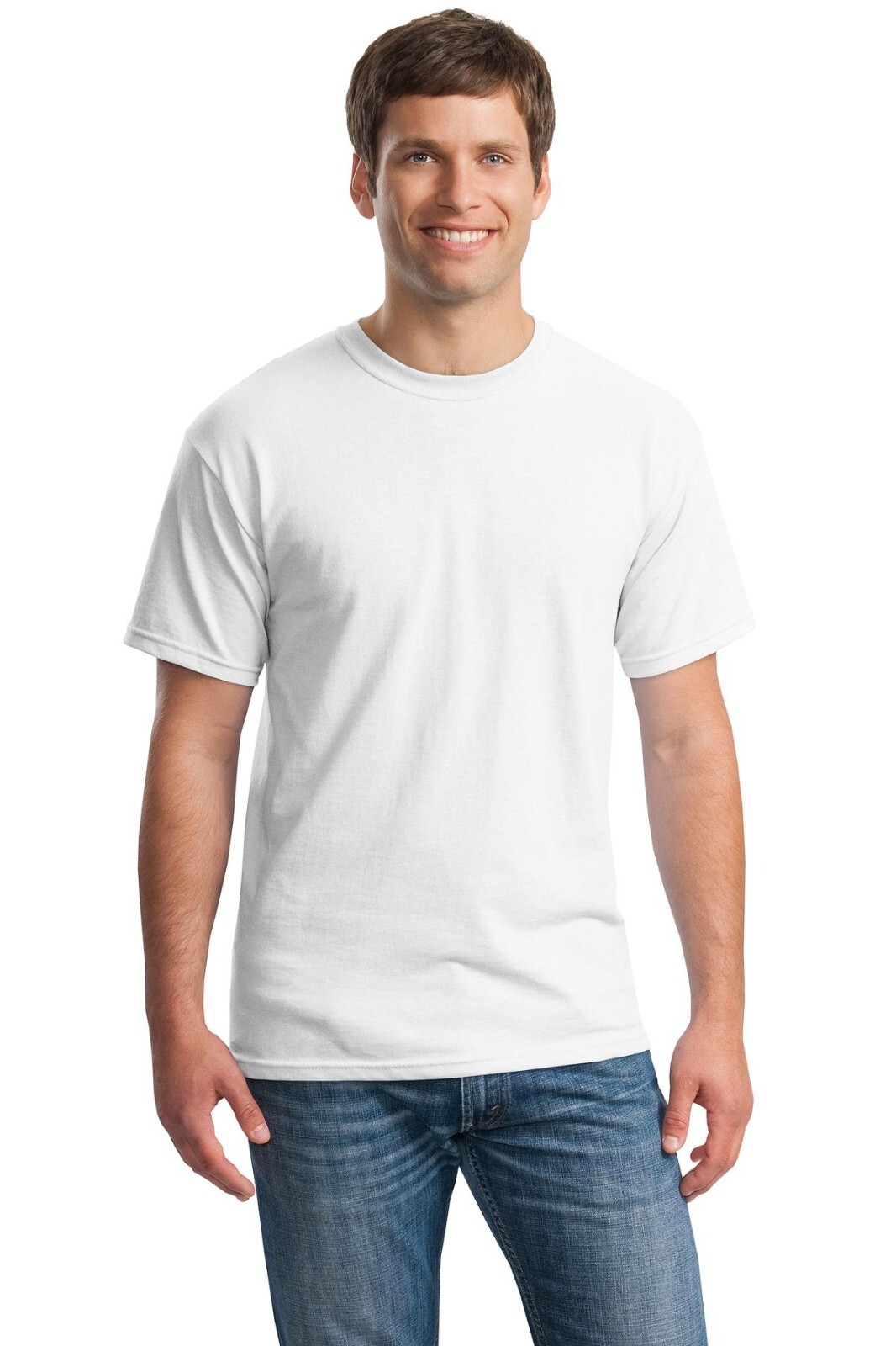 NEW XL White Gildan Heavy Cotton 100% Cotton T-shirt G500 G5000 