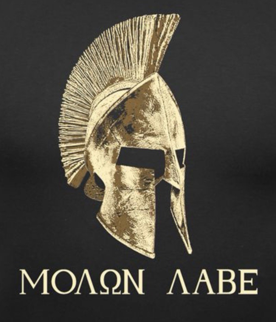 Rothco 61160 "Molon Labe” Spartan Black Short Sleeve T-Shirt - Size L - NWT gallery
