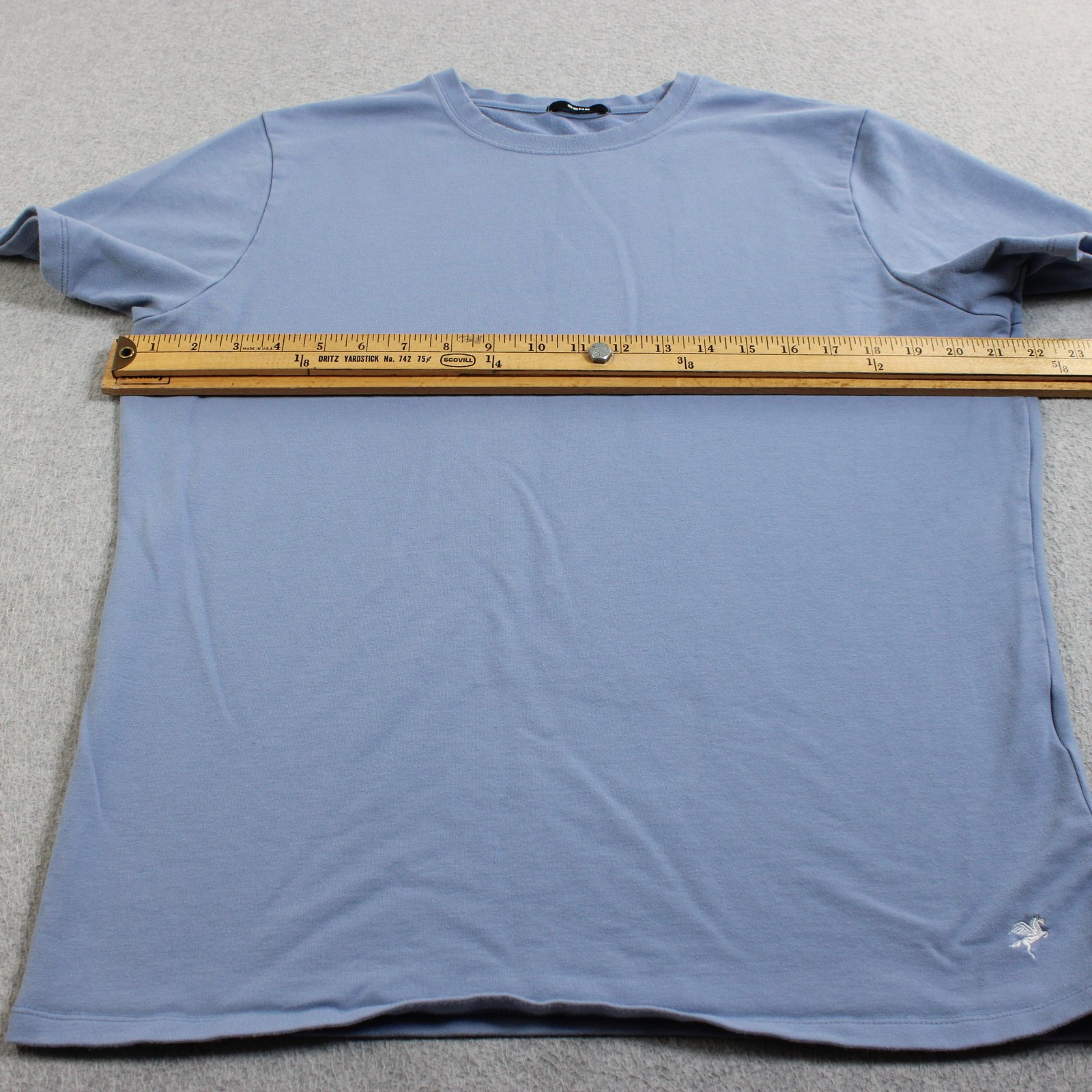 SENE Shirt Mens XL Blue Troy Hyde Supima Cotton Stretch Made USA Quiet Luxury gallery