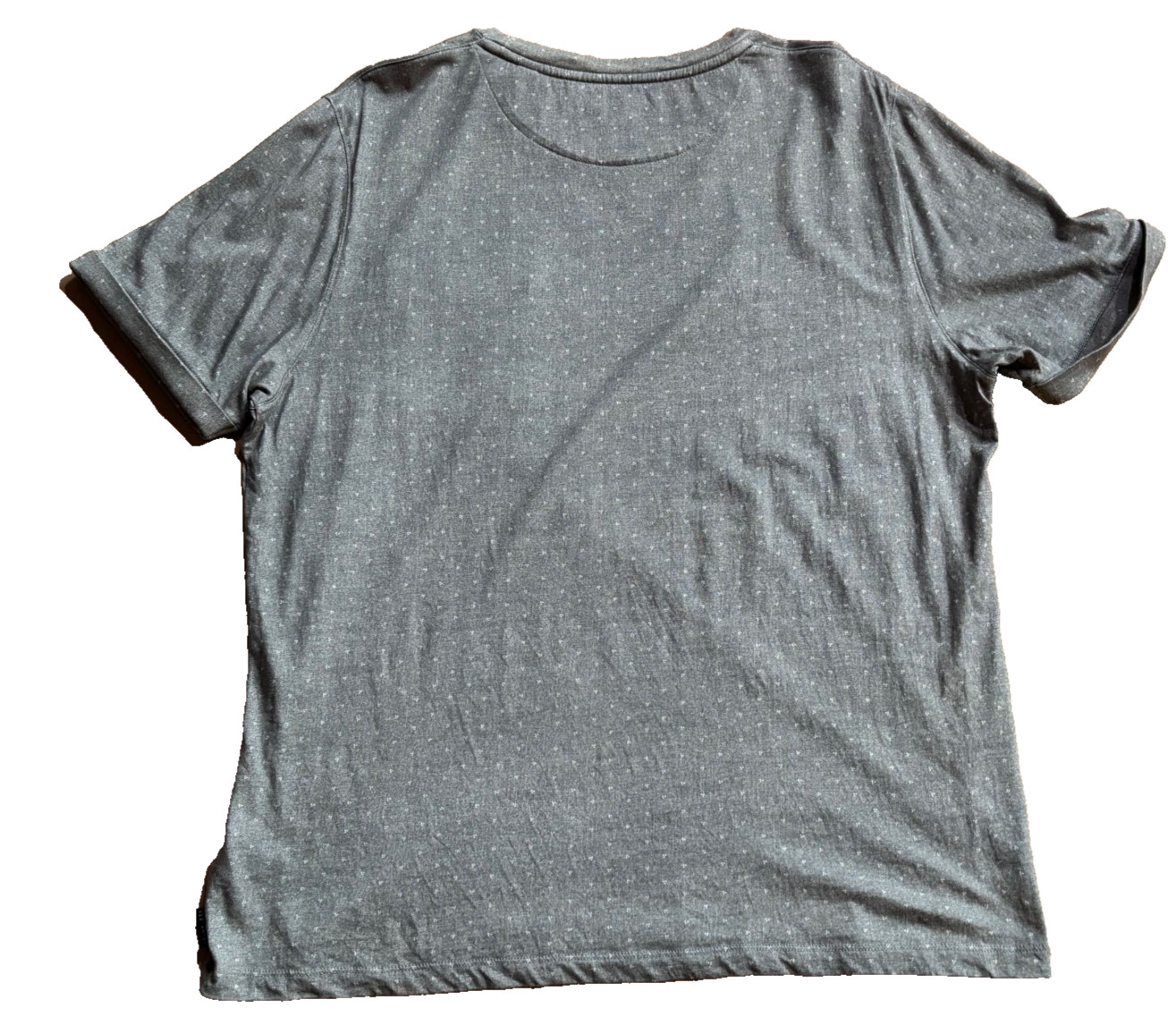 Ted Baker Men's Pocket Tee Casual Shirt Size 5 (XL) Gray White Short Sleeve gallery