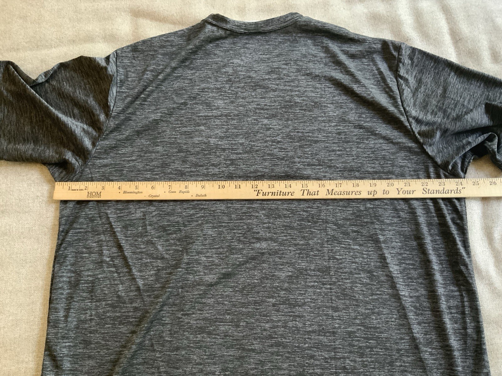 Sport-Tek ST390 Mens T Shirt Posi Charge Electric Heather Gray Black Size XL New gallery
