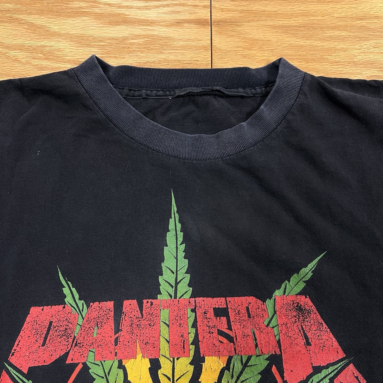 Vintage Pantera Shirt XL 1997 Weed Leaf Thrashed Faded 101 Proof Band AJ Soprano gallery
