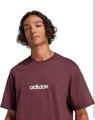 adidas Essentials Single Jersey Linear Crew Neck Short Sleeve T-Shirt Size Small
