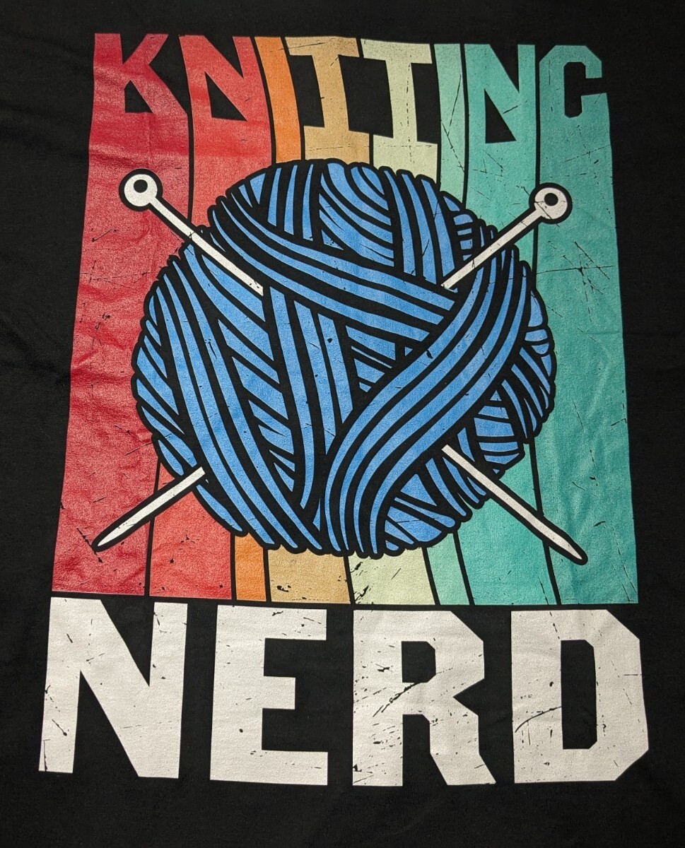 Men's Knitting Nerd T Shirt Size 3XL NWOT gallery