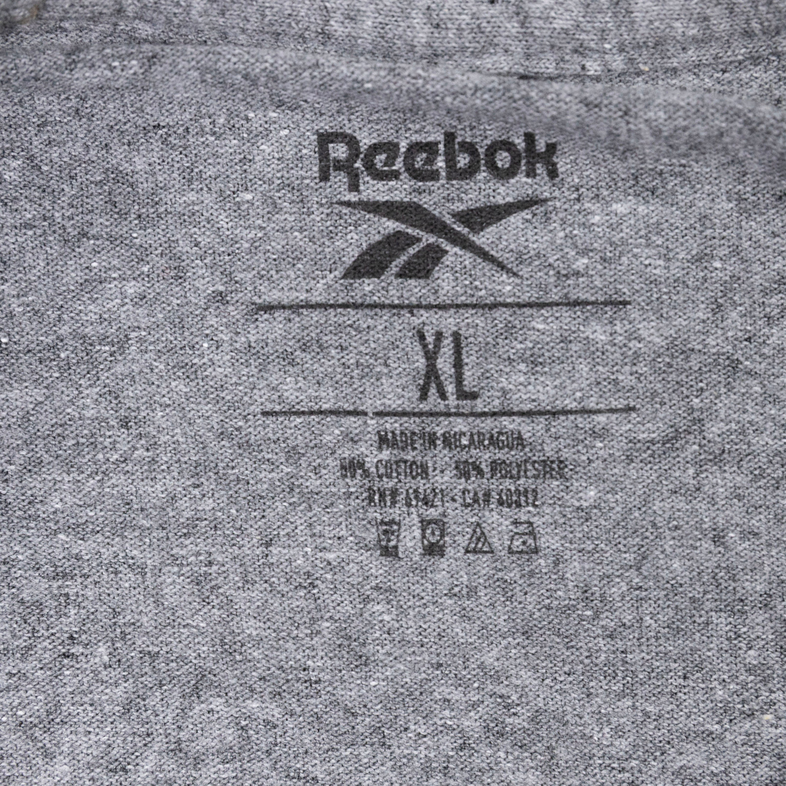 Reebok Men Logo Graphic T-Shirt Dark Gray Size XL gallery