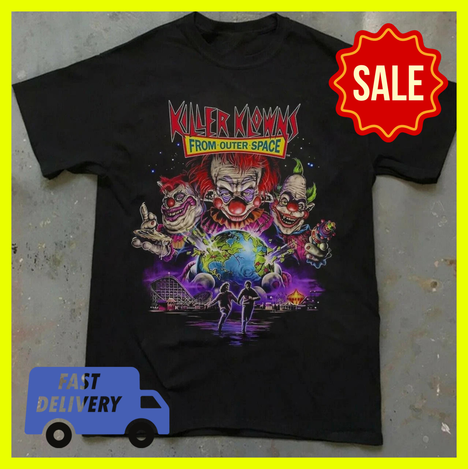 Killer Klowns From Outer Space Horror Movie T-Shirt gallery
