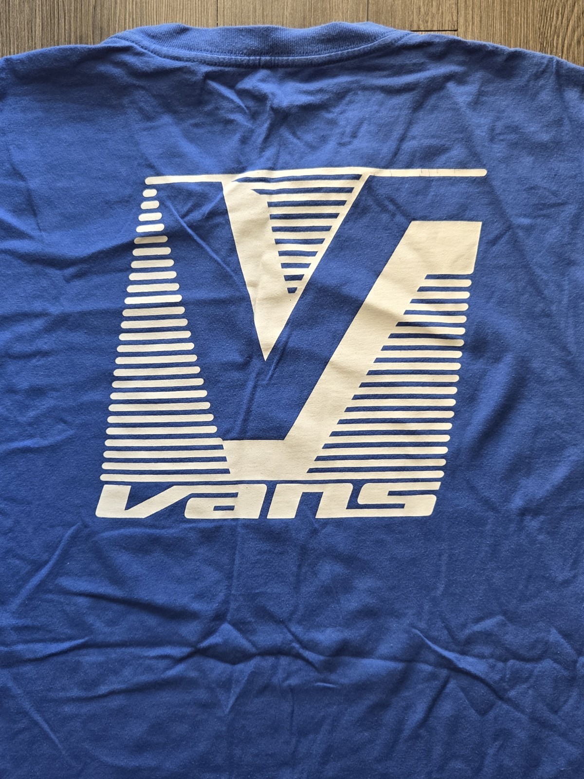Vans Men's Blue Classic Fit Logo Graphic Print Crew Neck Tee Short Sleeve Size L gallery