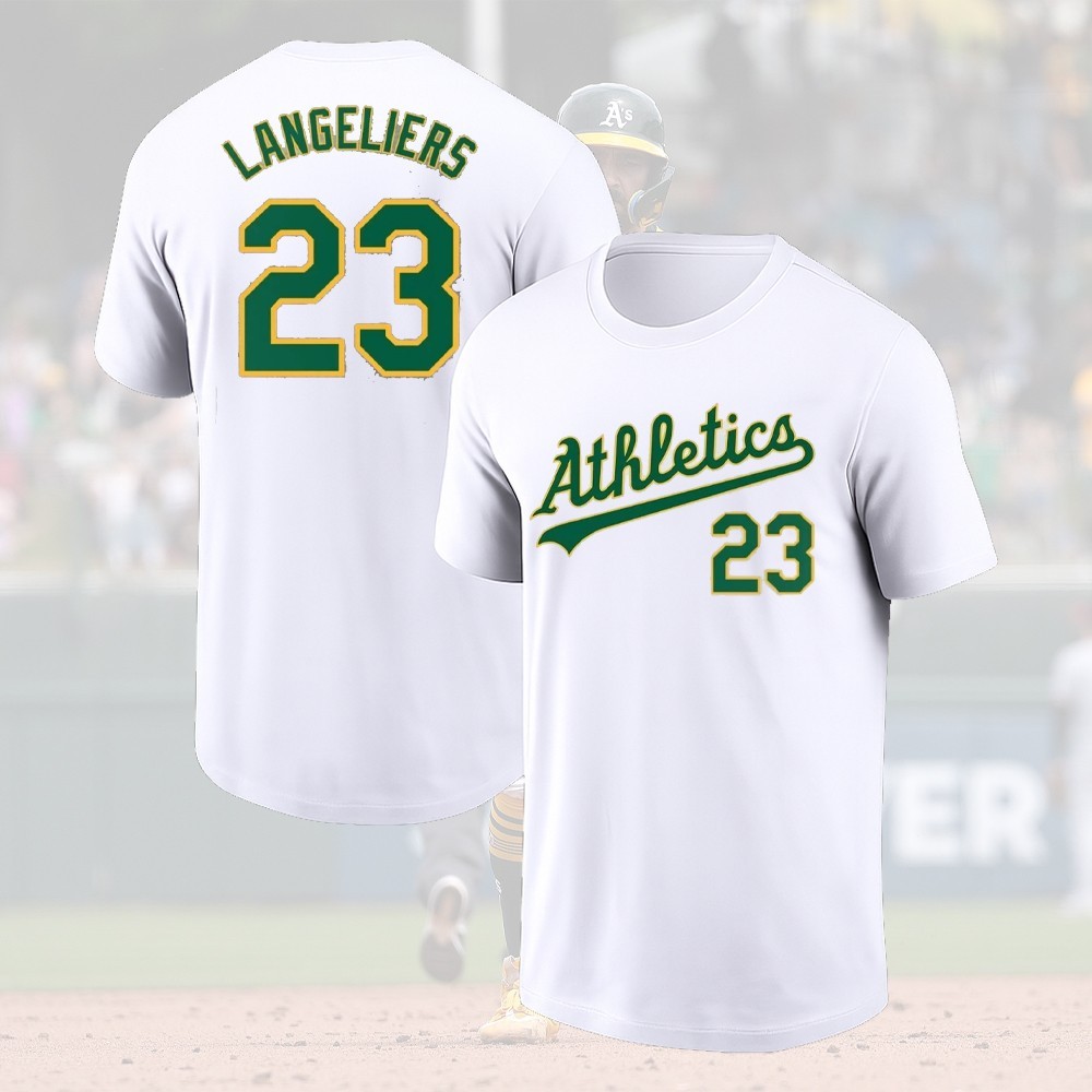 HOT! Shea Langeliers #23 A.thle.tics Team 2026 Name and Number Gift For Fan gallery