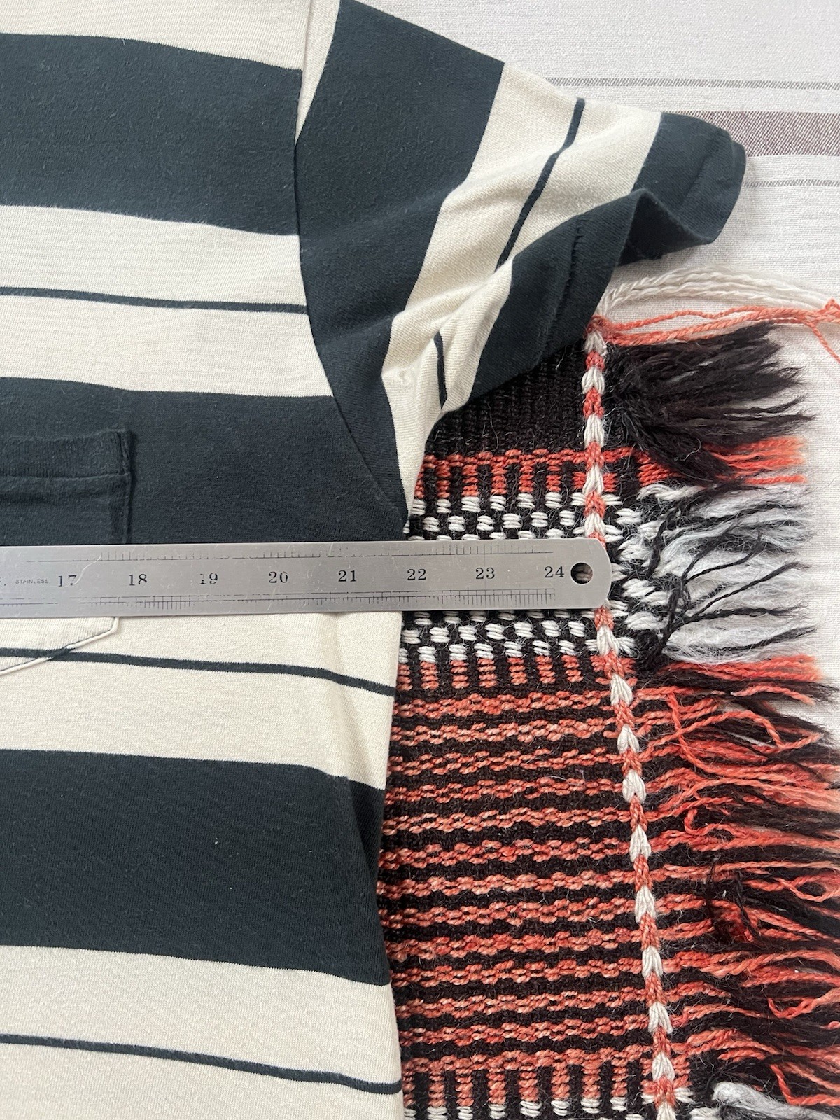 LVC T-Shirt M 50s Sportswear Levi's Vintage Clothing Stripe Single Stitch 44" gallery