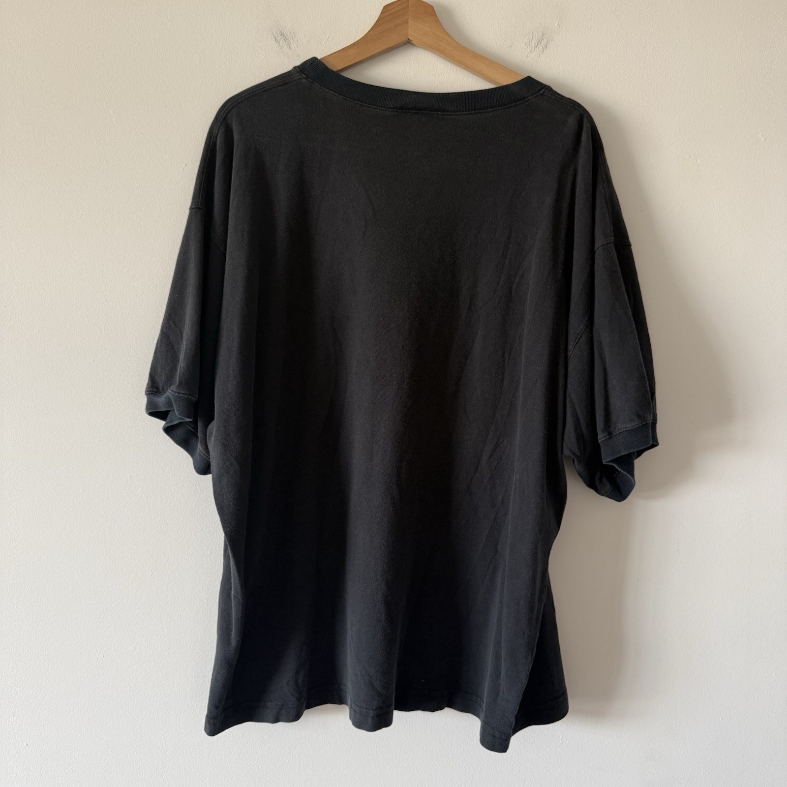 Vintage 93 Joe Weider’s Mr Olympia T-shirt Bodybuilding Faded Black SEE MEASURE gallery