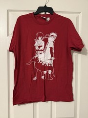 Men’s Naruto Red Graphic T-Shirt In Size Medium