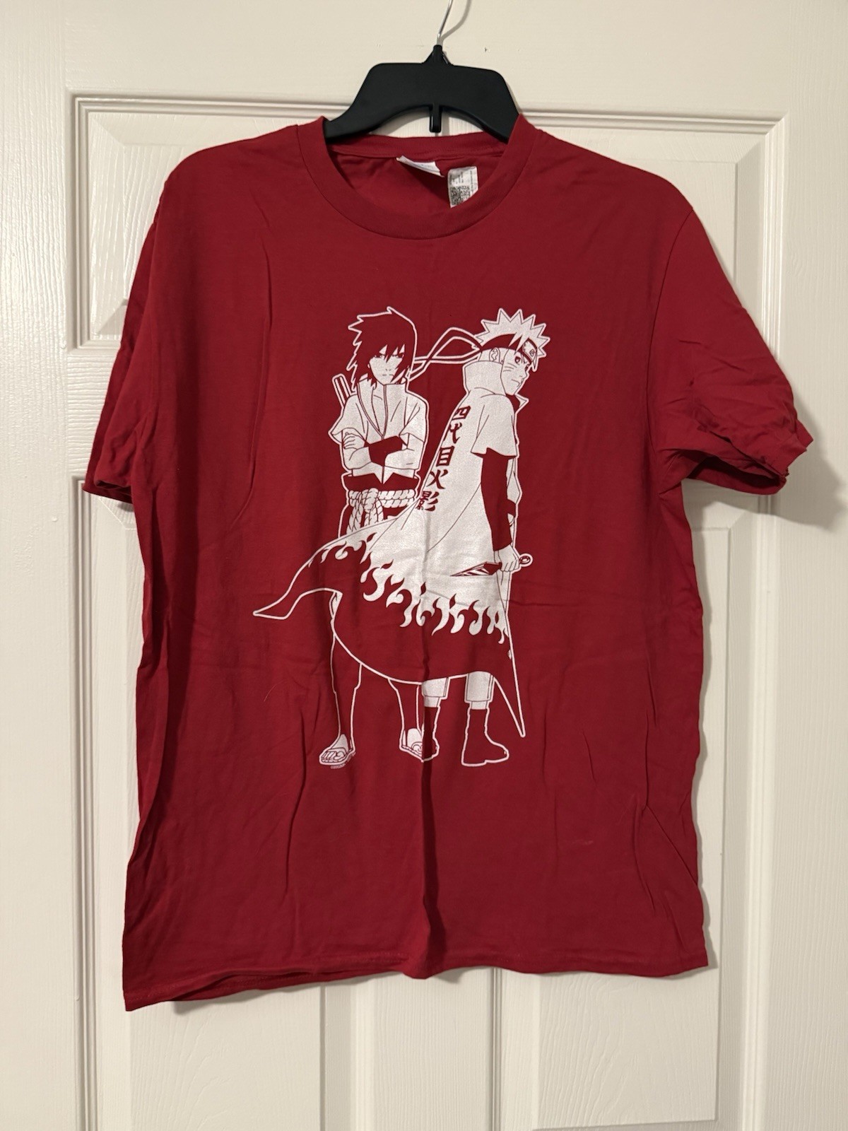 Men’s Naruto Red Graphic T-Shirt In Size Medium