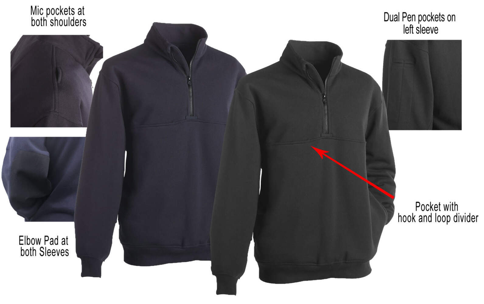 First Class Fleece Job Shirt with Zipper gallery