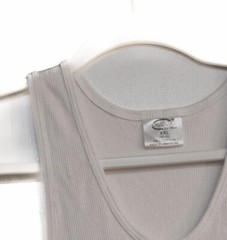 Credos For Mens White Basic Tank Top Solid Round Neck Sleeveless Pure Cotton 2XL