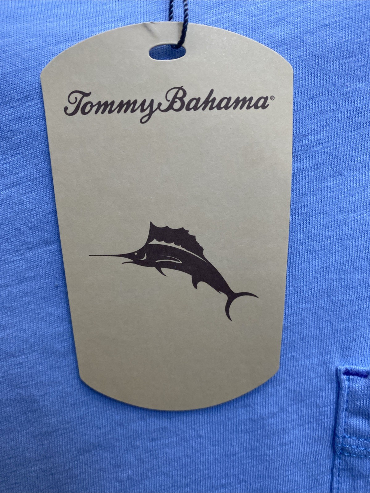 Tommy Bahama Men's Medium Sky Blue Crew Neck T-Shirt Cabo Bay Tee SS NWT gallery