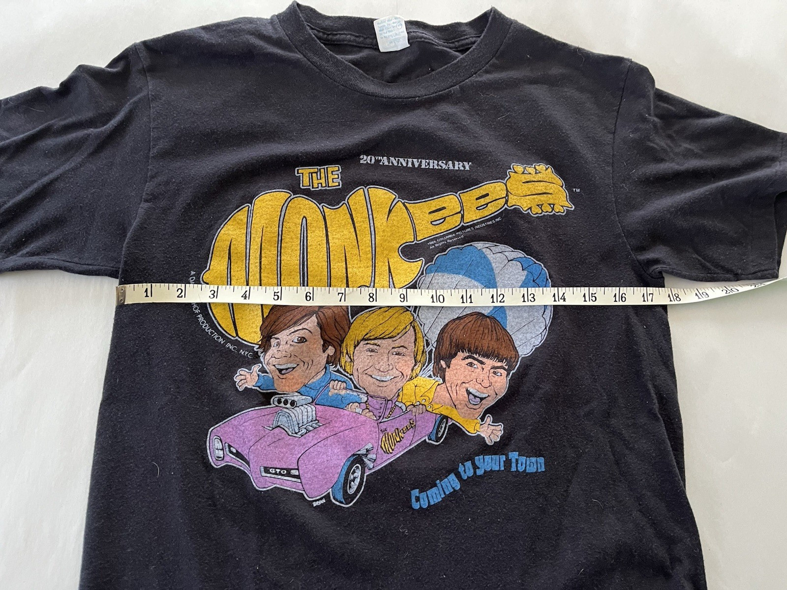 Vintage 80's The Monkees 20th Anniversary World Tour Shirt Single Stitch Size L gallery