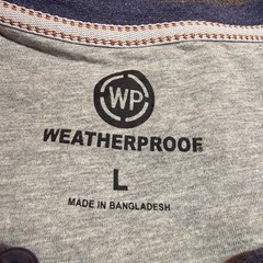 Weatherproof Mens TShirt L Large Dark Blue Short Sleeve Tee Shirt