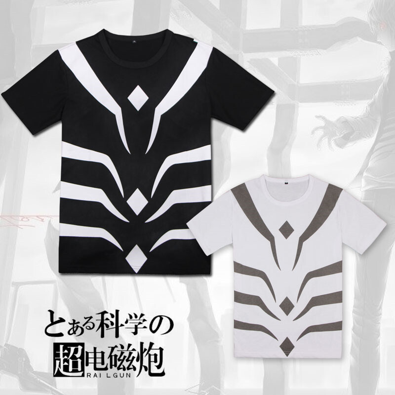 Toaru Majutsu no Index Accelerator Cosplay T shirt TEE Scientific Railgun Tshirt