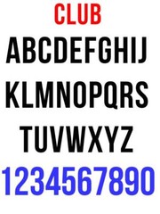 Iron On custom Heat transfer numbers for soccer jersey DIY heat set number