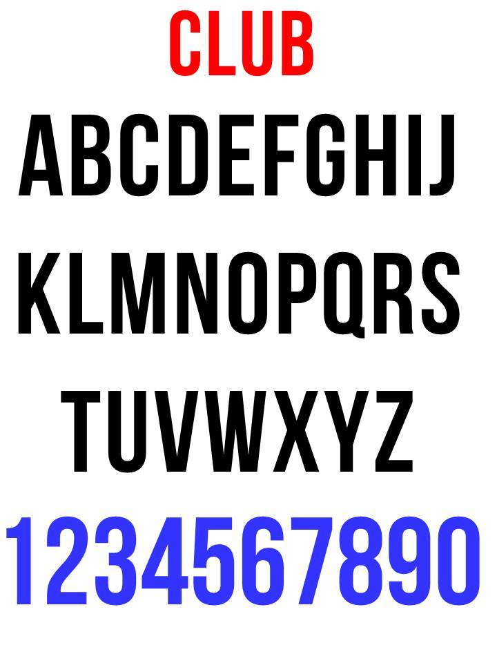 Iron On custom Heat transfer numbers for soccer jersey DIY heat set number gallery