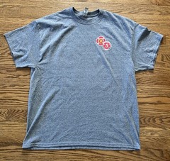 Kansas City MO Fire Department KCFD Station 18 Heather Gray T-Shirt Mens XL