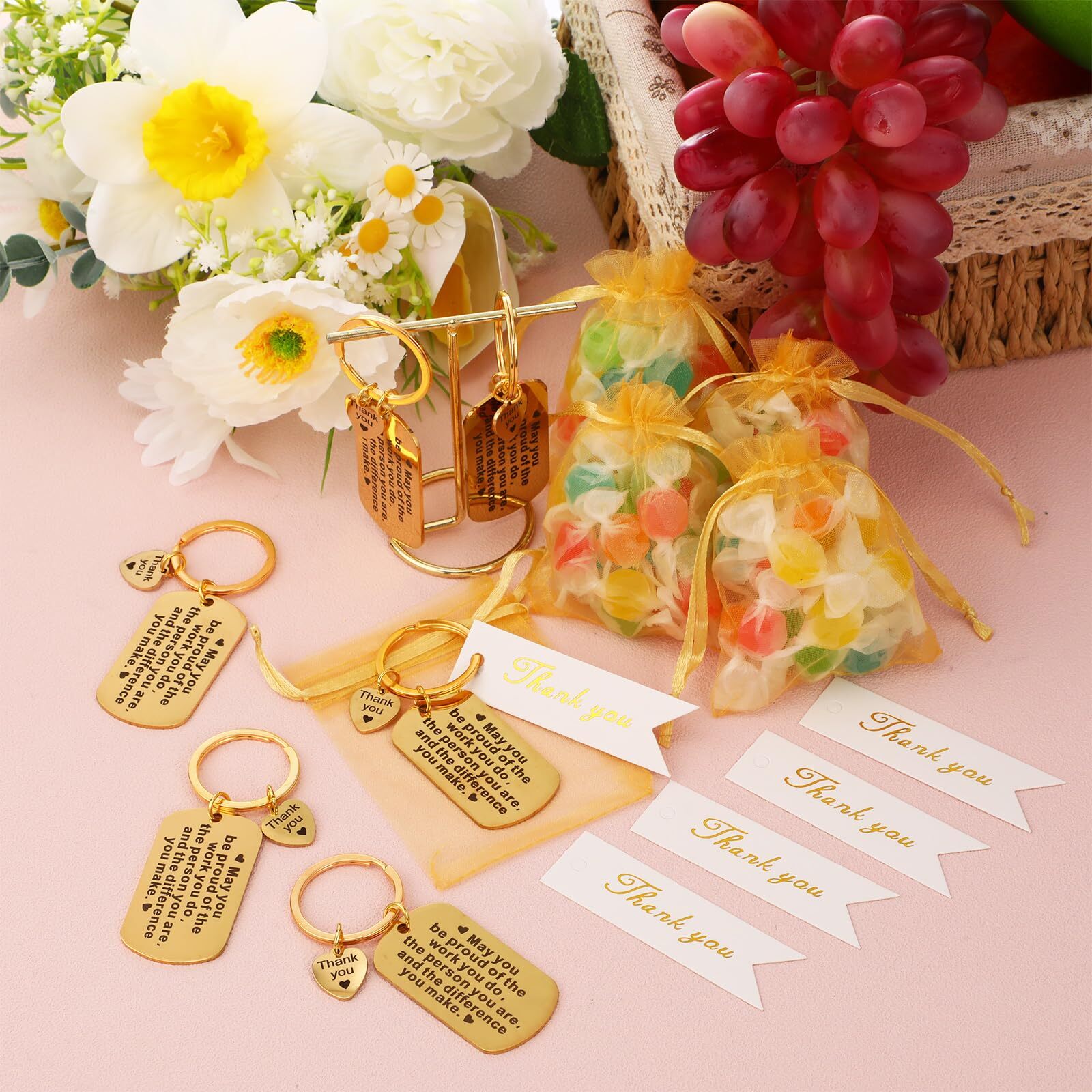 Yinkin 72 Pcs Employee Appreciation Gift Bulk for Coworker Thank You Gifts Ke... gallery